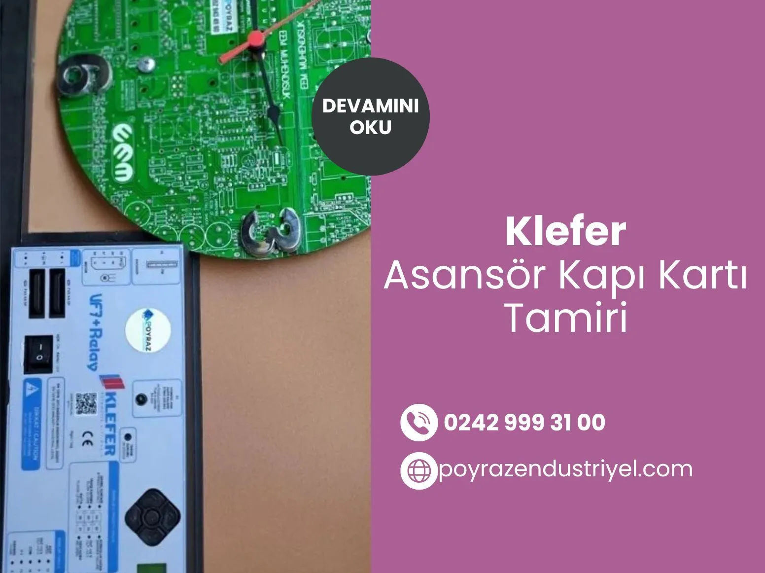 Klefer asansör Kapı Kartı Tamiri